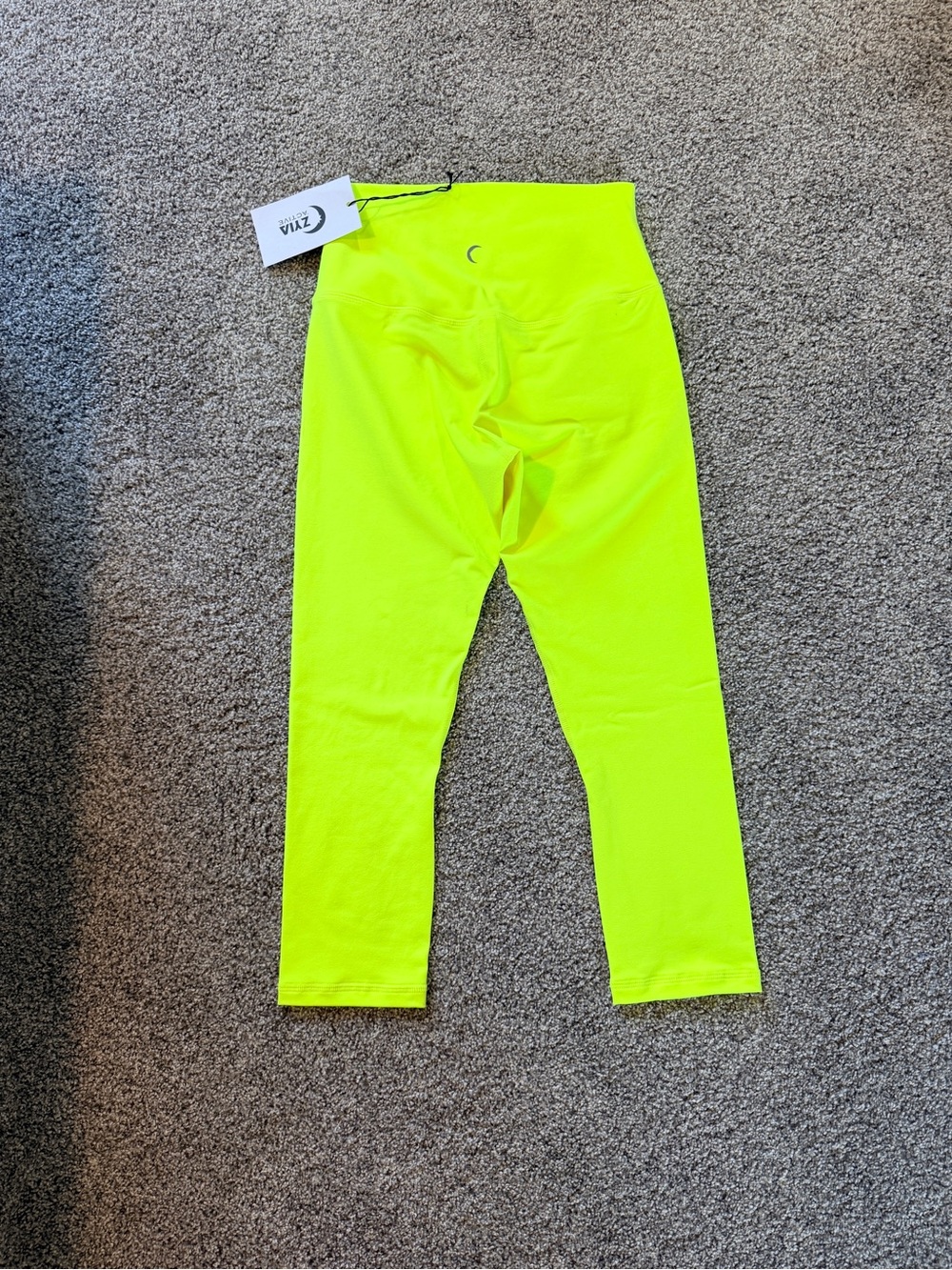 ZYIA Neon Yellow High-Waist Leggings